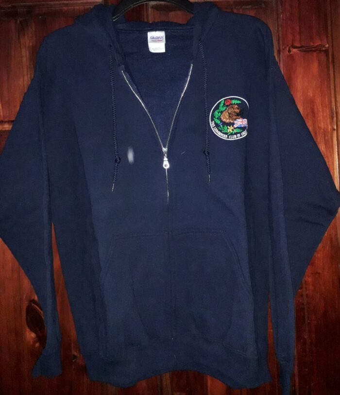 Full Zip Hoodie with a Small Logo