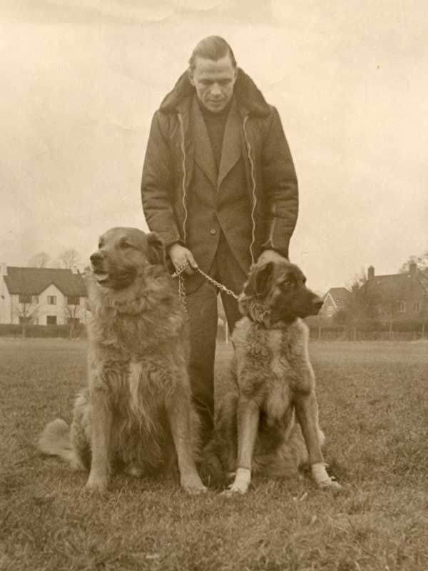 Essig with early Leonberger